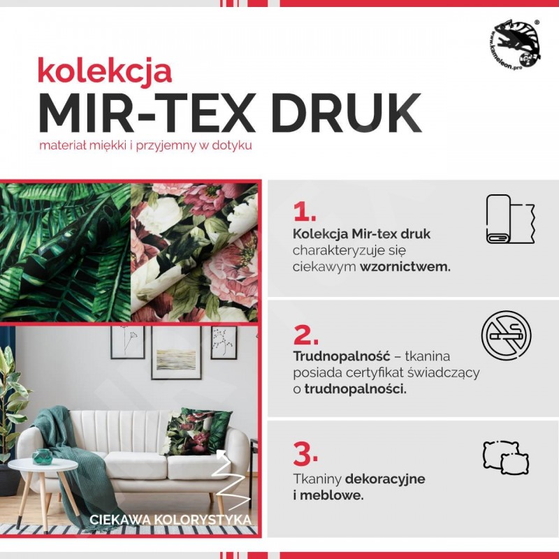 Kolekcja tkanin Mir-tex Druk