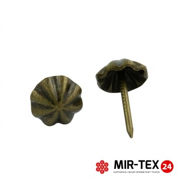 Pinezka parasolka mosiądz 11 mm - 75 sztuk KP 4193