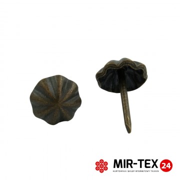 Pinezka parasolka ciemna miedź 11 mm - 75 sztuk KP 4195