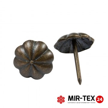Pinezka parasolka ciemna miedź 16 mm - 30 sztuk KP 4196