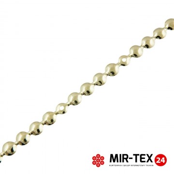 Taśma pinezka gładka złoty 9,5 mm - KT 5021