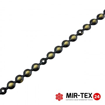 Taśma pinezka gładka barok 9,5 mm - KT 5113