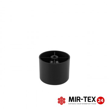 Stopka meblowa FI 50 H-40 czarna / chrom