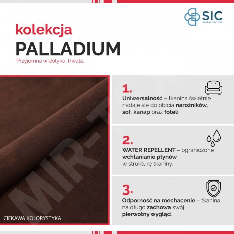 Kolekcja tkanin Palladium