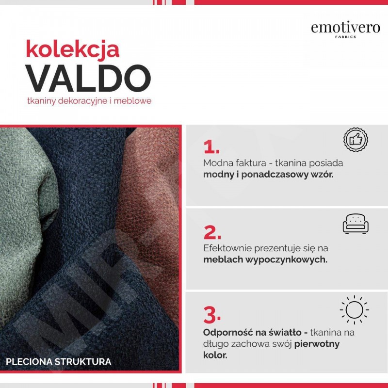 Kolekcja tkanin Valdo
