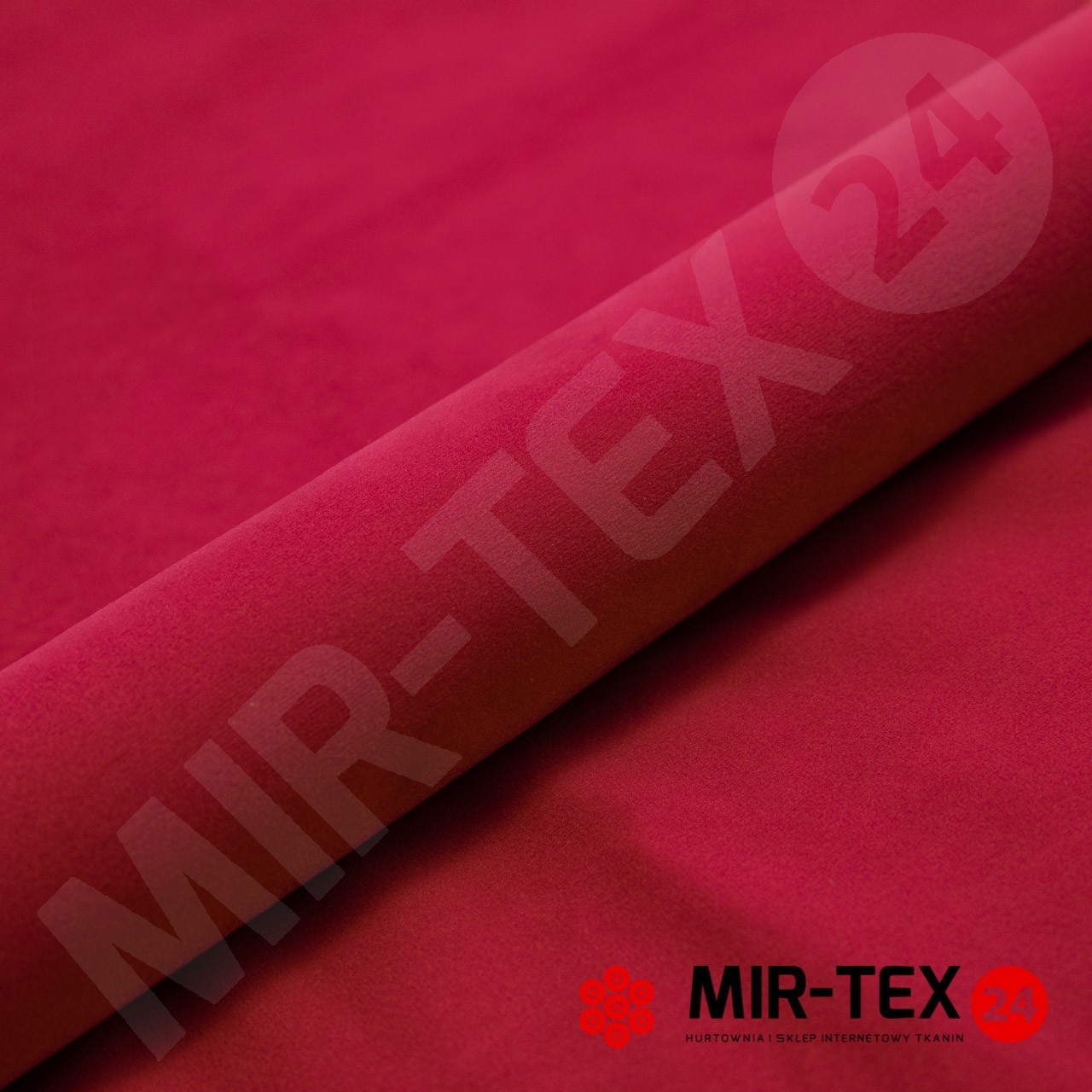 Tkanina French Velvet 661 rubinowy Zakupy online w Mir-tex24