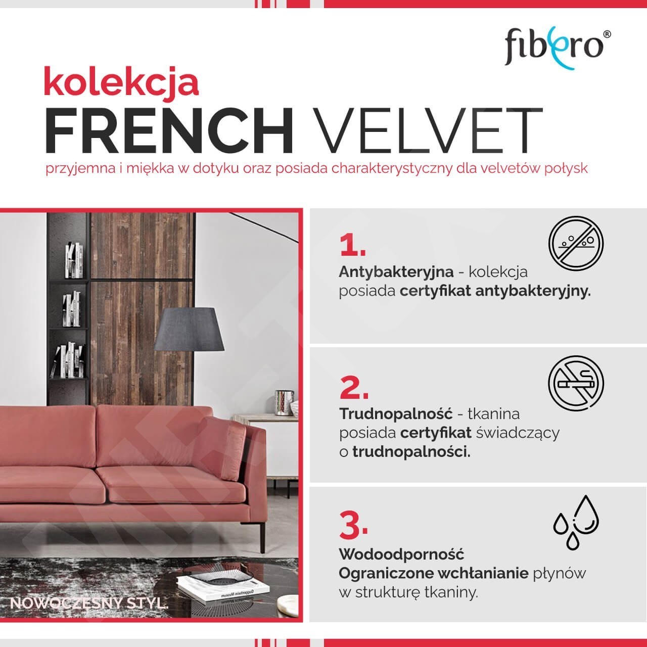 French Velvet 666 » kolor: szary Zakupy online