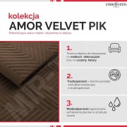 Tkanina Amor Velvet Pik 4321