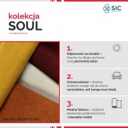 Tkanina Soul 13 benzynowa zieleń
