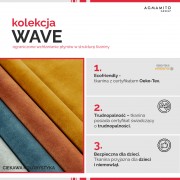 Tkanina Wave 9 ciemny brąz