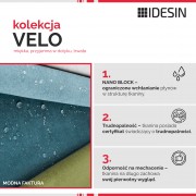 Tkanina Velo 627 miedziany