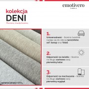 Tkanina Deni 8107 jasny popielaty
