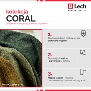 Tkanina Coral 80 ciemny szary