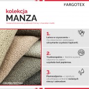 Tkanina Manza 15 ciemny beż