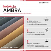 Tkanina Ambra 1808 popielaty błękit