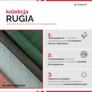 Tkanina Rugia 218.06 czekoladowy brąz