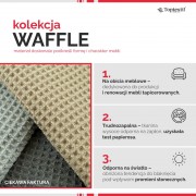 Tkanina Waffle 223.04 jasny szary