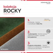Tkanina Rocky 01 śmietankowy