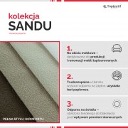 Tkanina Sandu 224.06 platynowy