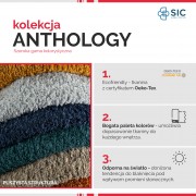 Tkanina Anthology 8 zgaszona czerwień