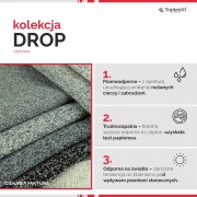 Tkanina Drop 220.05 szary melanż