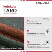Tkanina Taro 55 rdzawy