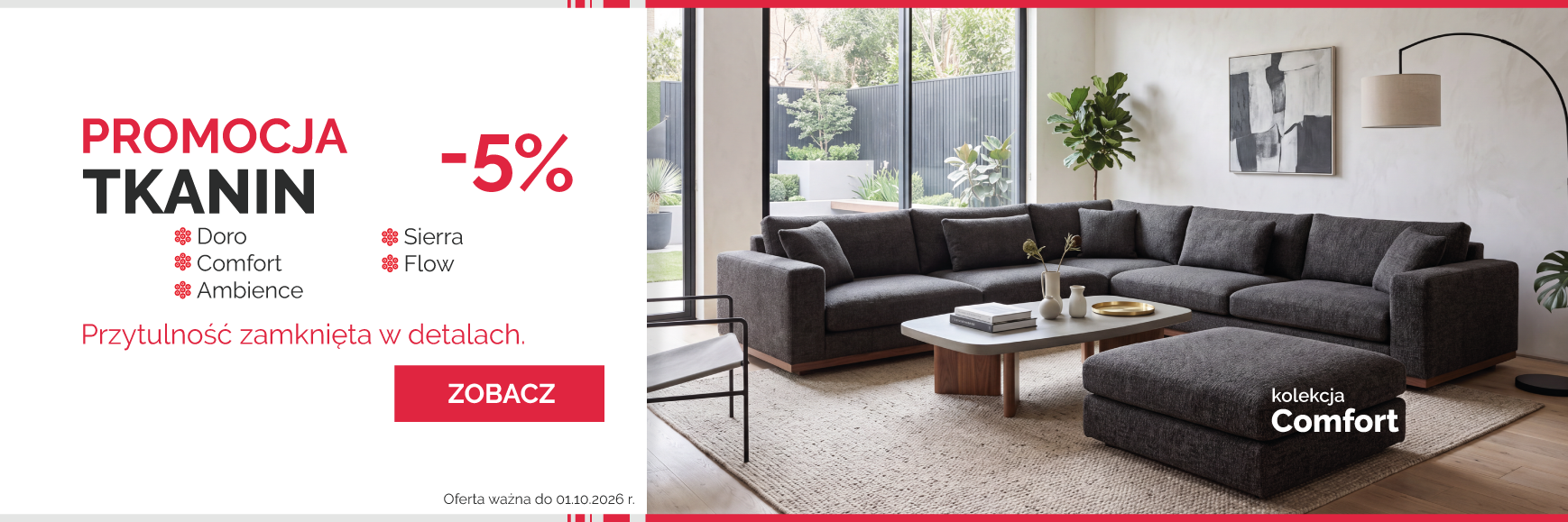 Przytulność zamknięta w detalach -5% na wybrane tkaniny